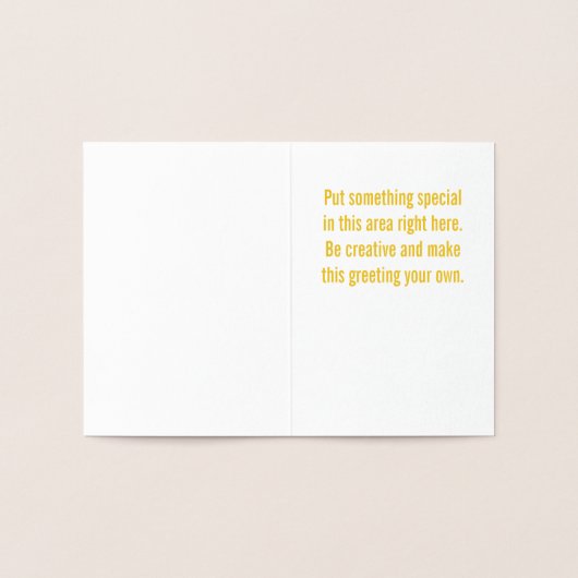 Carte Dorée Croix d'or (Intérieur)