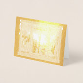 Carte Dorée Crucifixion Renaissance de Christ Gold Foil (Devant)