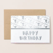 Carte Dorée Cupcake Whisk Confetti Anniversaire géométrique (Devant avec enveloppe)