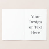 Carte Dorée Customizable Your Design or Text Here Personalized (Intérieur)