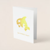 Carte Dorée Cute Little Orca - Get Whale (Eh Bien) Bientôt (Devant)