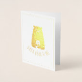 Carte Dorée DADA OURS & MOI | Papa Enfants Fille Fils Dada Bea (Devant)