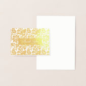 Carte Dorée Damas florales (Affichage)
