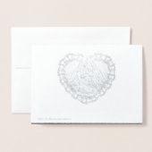 Carte Dorée Dame avec guitare (Derrière avec enveloppe)