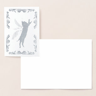 Carte Dorée Dandelion de chat cosmique