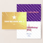 Carte dorée d'anniversaire Top of The Pops (Affichage)