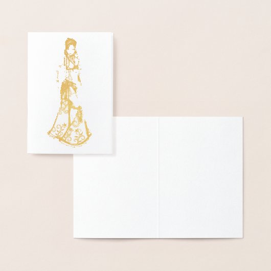 Carte Dorée Danseur du ventre (Affichage)