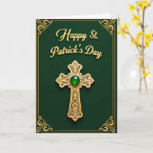Carte dorée de la Saint-Patrick (Fleur jaune)