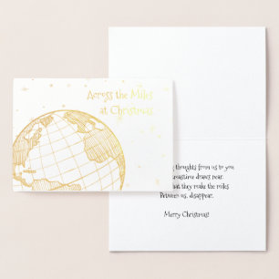 Carte Dorée De l'autre côté des kilomètres à Noël