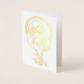 Carte Dorée Déesse Pagan Yule (Devant)