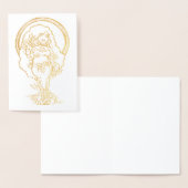 Carte Dorée Déesse Pagan Yule (Affichage)