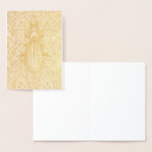 Carte Dorée Dentelle de coléoptère orné I (Affichage)