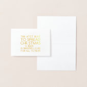 CARTE DORÉE DIFFUSER LA NOËL (Affichage)