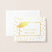 Carte Dorée Diplômé (Devant avec enveloppe)