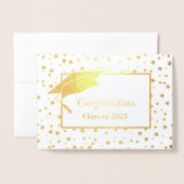 Carte Dorée Diplômé (Devant avec enveloppe)