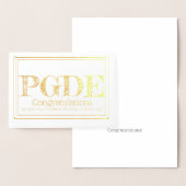 Carte Dorée Diplôme d'études supérieures en éducation (Affichage)