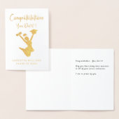 Carte Dorée Diplôme d'or des filles afro-américaines (Affichage)