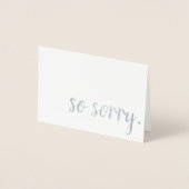 Carte Dorée donc triste feuille d'argent (Devant)