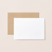 Carte Dorée donc triste feuille d'argent (Derrière avec enveloppe)