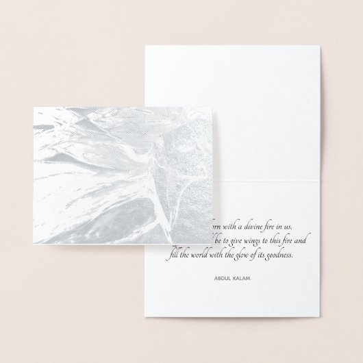 Carte Dorée "Donnez des ailes à votre feu divin" (Affichage)