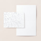 Carte Dorée Doodles spatiaux (Affichage)