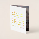 Carte Dorée Double Mariage chinois (Devant)