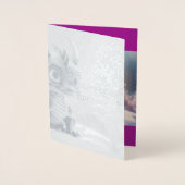 Carte Dorée Dragon dans la neige. (Devant)