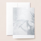 Carte Dorée Dragon dans la neige. (Derrière avec enveloppe)