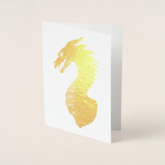 Carte Dorée Dragon médiéval (Devant)