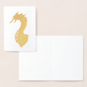Carte Dorée Dragon médiéval (Affichage)