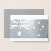 Carte Dorée Drapeau australien (Devant avec enveloppe)