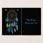 Carte Dorée Dreamcatcher | Meilleurs voeux pour l'obtention du (Intérieur)