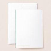 Carte Dorée Drôle Giraffe St.Patrick's Day (Derrière avec enveloppe)