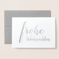 Elégant allemand Frohe Weihnachten Joyeux Noël