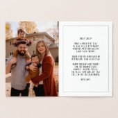 Carte Dorée Elégant art déco photo Joyeux Nouvel An (Intérieur)