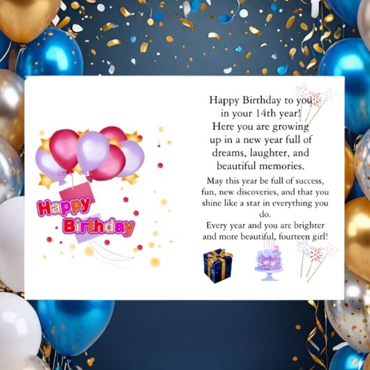 Carte Dorée Elegant Birthday Card for Her – Personalized Greet