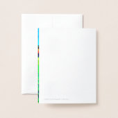 Carte Dorée Elégant Foil Golf Hobby 50e Sports Anniversaire (Derrière avec enveloppe)