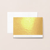 Carte Dorée Élégant Nom du diplômé Félicitations Or (Derrière avec enveloppe)