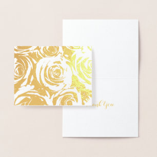 Carte Dorée Élégant Rose Or