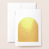 Carte Dorée Elégant Rose or Mariage Merci réel (Derrière avec enveloppe)