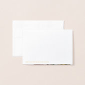 Carte Dorée Élégant Véritable Huile de Cerf Neige Joyeux Noël (Derrière avec enveloppe)