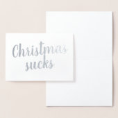 Carte Dorée Élégants Sucs de Noël (Affichage)