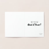 Carte Dorée ELLE EST EN BAISSE - Proposition Drôle De Maître D (Intérieur)