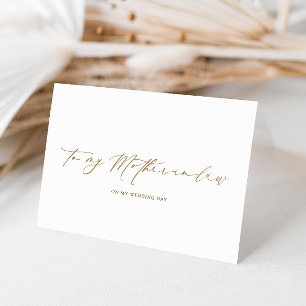 Carte Dorée Ellesmere À Ma Fête De Mariage Mère En Lois