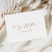 Carte Dorée Ellesmere À Ma Mère Fête De Mariage