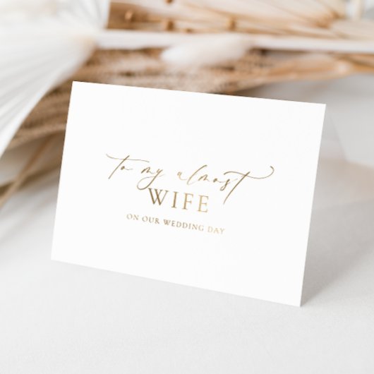 Carte Dorée Ellesmere À Mon Jour De Mariage Presque Femme