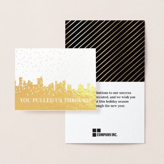 Carte Dorée Employé de la ville de vacances d'hiver non offens (Affichage)