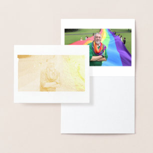 Carte Dorée En mémoire de Gilbert Baker 1951 - 2017 Foil Card