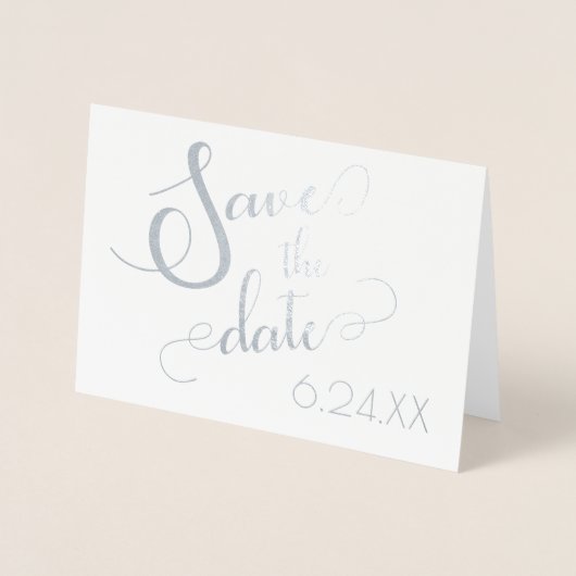 Carte Dorée Enregistrer la date (Devant)