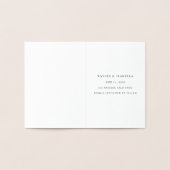 Carte Dorée Enregistrer notre date Real Foil Script Style 3 (Intérieur)